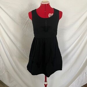 Black Mini Pleat Dress by Fishbowl small